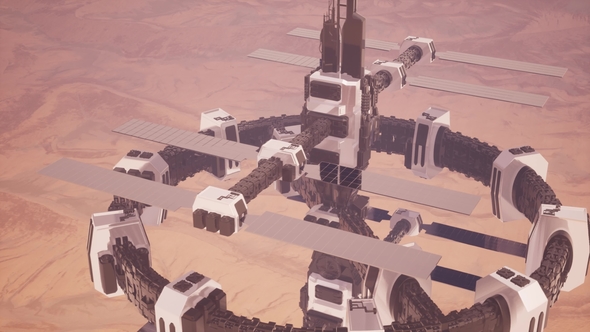 Colony on Mars Planet alt