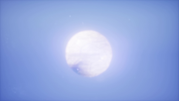 Soccer Ball on Blue Sky Background alt