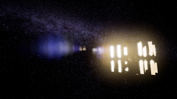 Spaceship Travelling Through the Universe alt