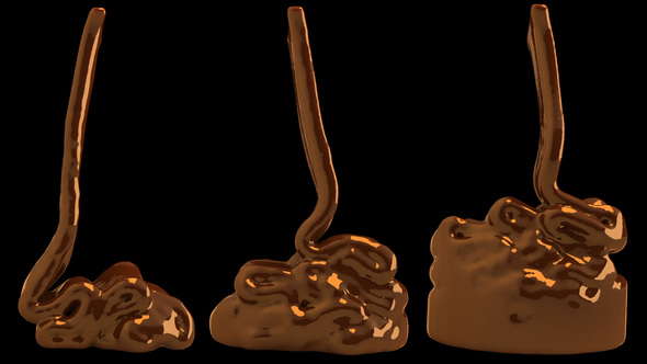 Chocolate Stream Falling