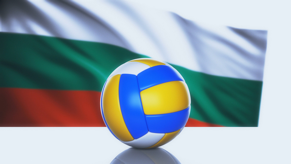 Volleyball Ball with Bulgaria Flag alt