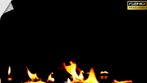 Realistic Fire Line in Super Slow Motion - Alpha Channel v.11 alt