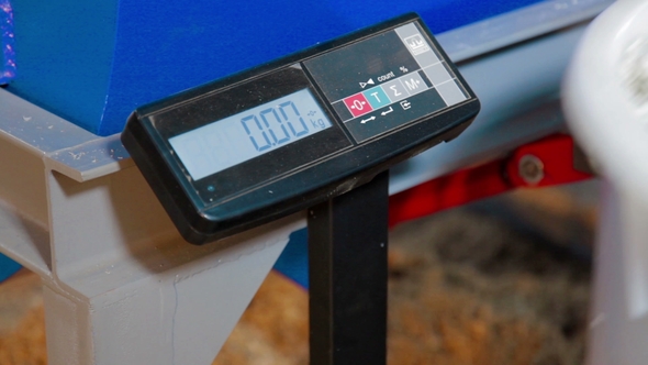 Weighing Bucket with Plastic for Recycling