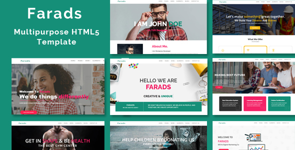 Farads – Multi-Purpose Responsive HTML5 Template
