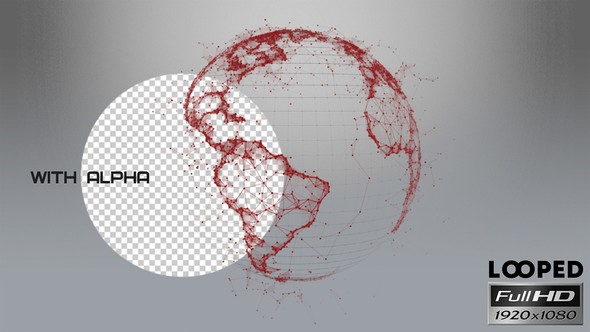 Earth - Plexus With Alpha - Red alt