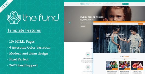 The Fund- Charity Crowdfunding HTML5 Template