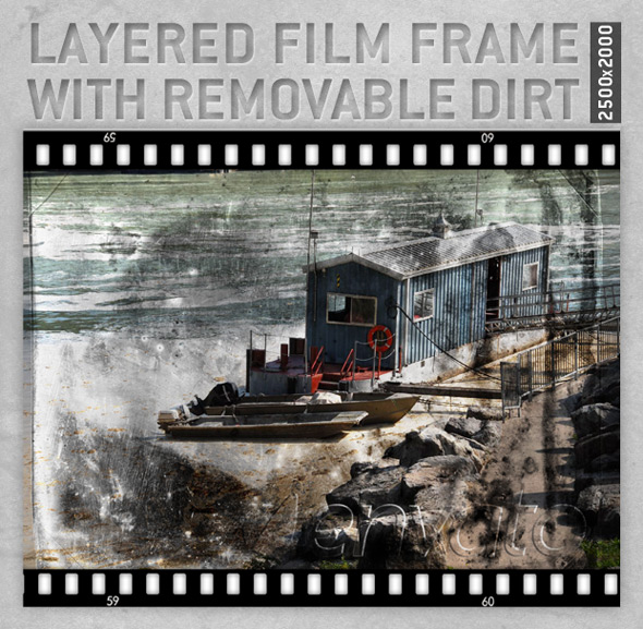 Layered Film Frame with removable dirt