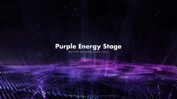 Purple Energy Stage Backgrounds Pack