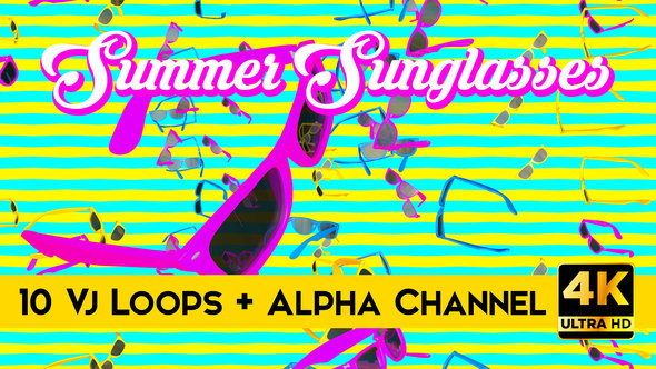 Summer Sunglasses Vj Loops