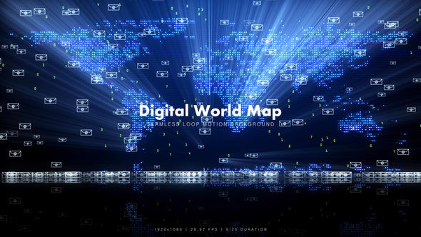 Digital World Map alt