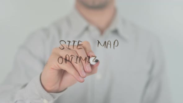 Site Map Optimization Writing on Screen with Hand
