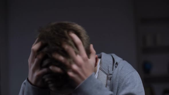 Teen Criminal Feeling Guilty Regretting About Committing Crime, Juvenile Justice