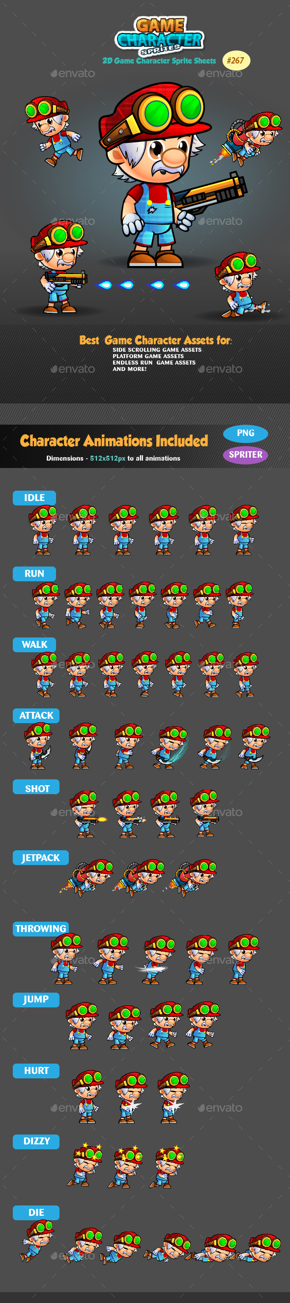 2D Game Character Sprites 267