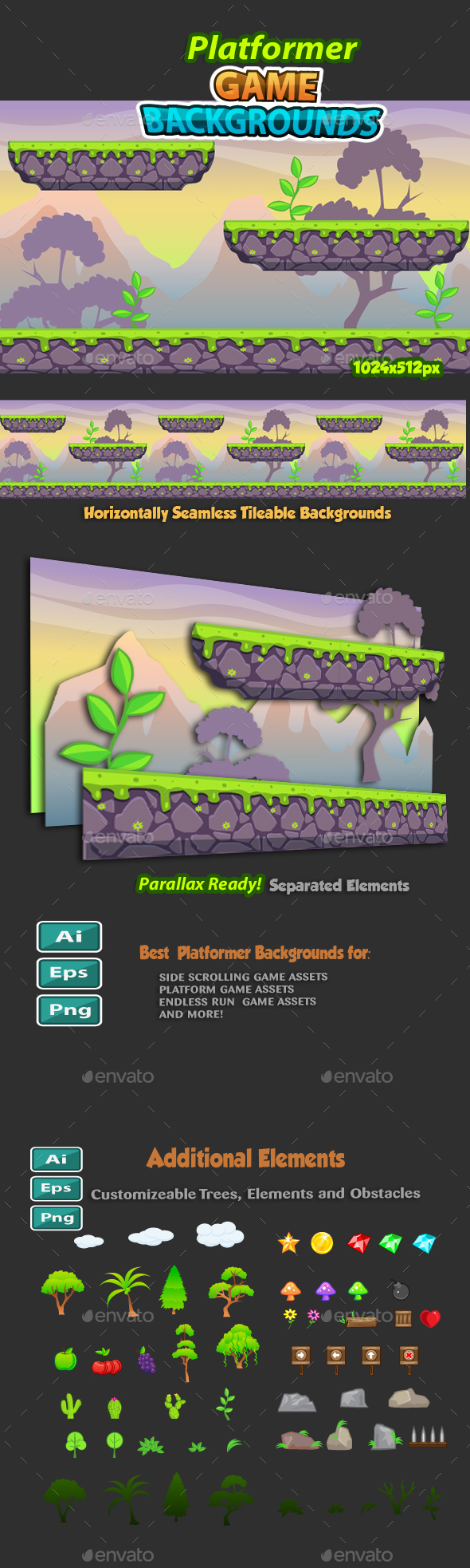 Platformer Game Background 19