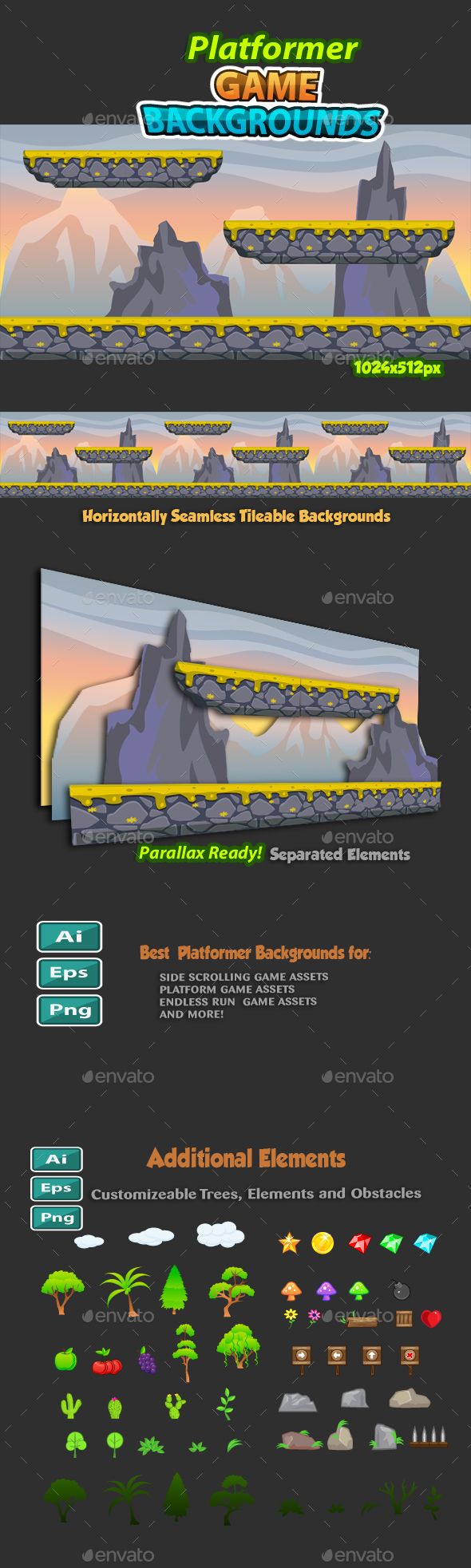 Platformer Game Background 15