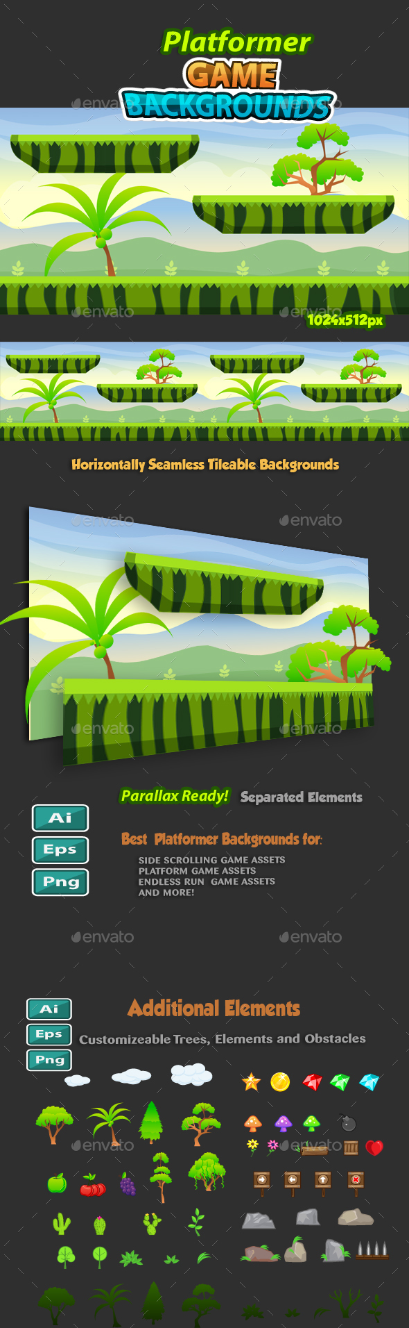 Platformer Game Background 13