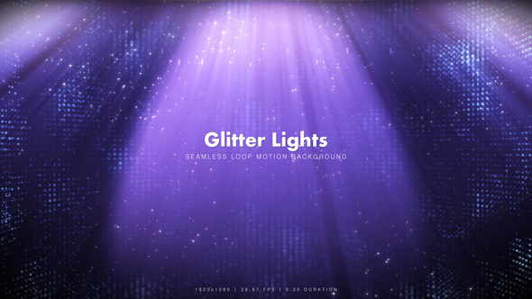 Purple Glitter Lights