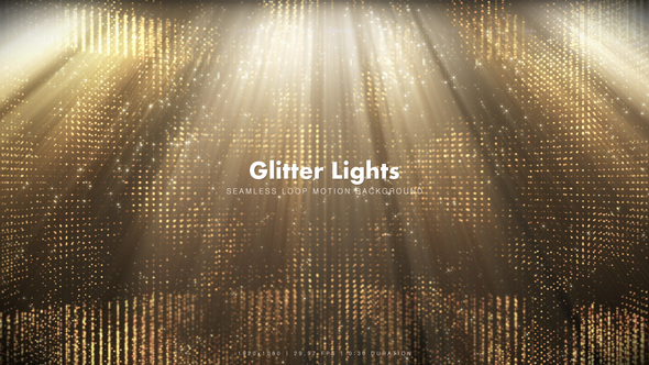 Golden Glitter Lights