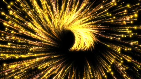 Golden Sparkle Particles 01