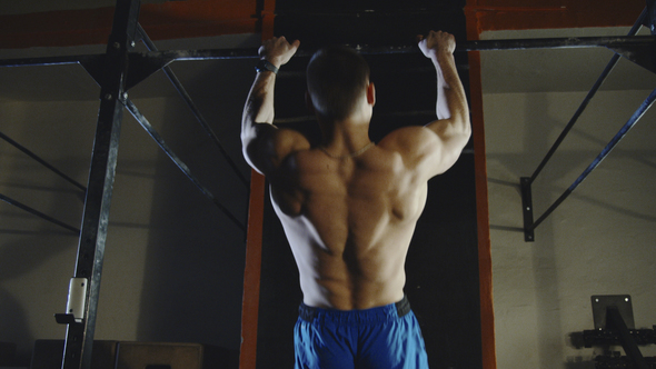 Anonymous Sportsman Training Back Muscles