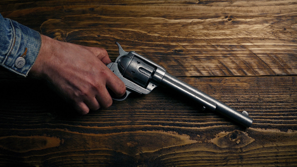 Gun Taken Off Table - Hand And Gloved Hand Versions