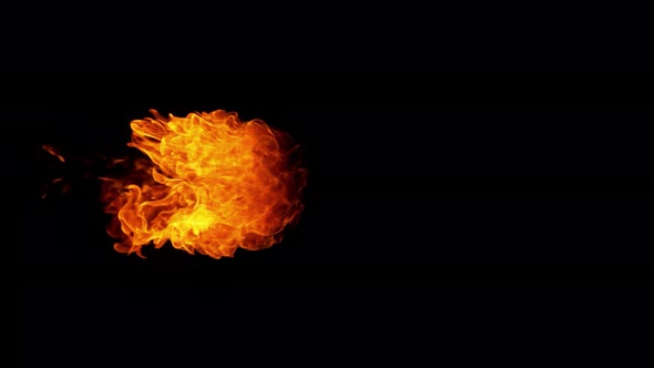 Super Slow Motion Shot of Fire Flame at 1000Fps.