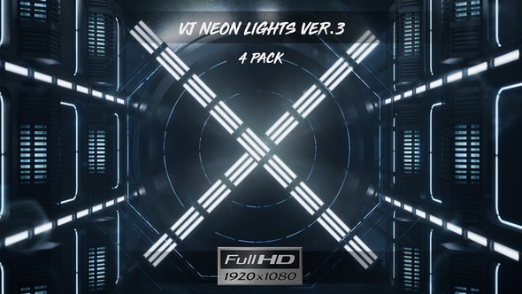 VJ Neon Lights Ver.3 - 4 Pack alt