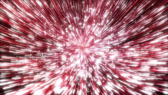 Red Streaks Shine Particles