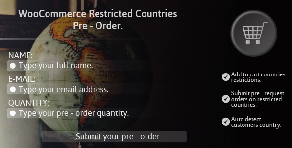 WooCommerce Restricted Countries Pre Order