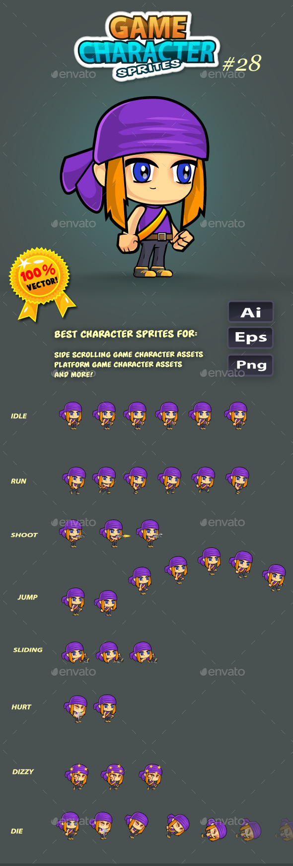 2D Game Character Sprites 28