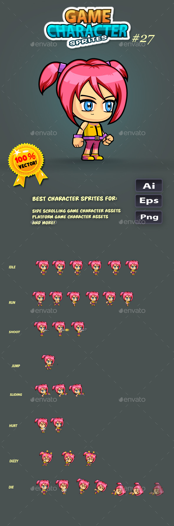 2D Game Character Sprites 27