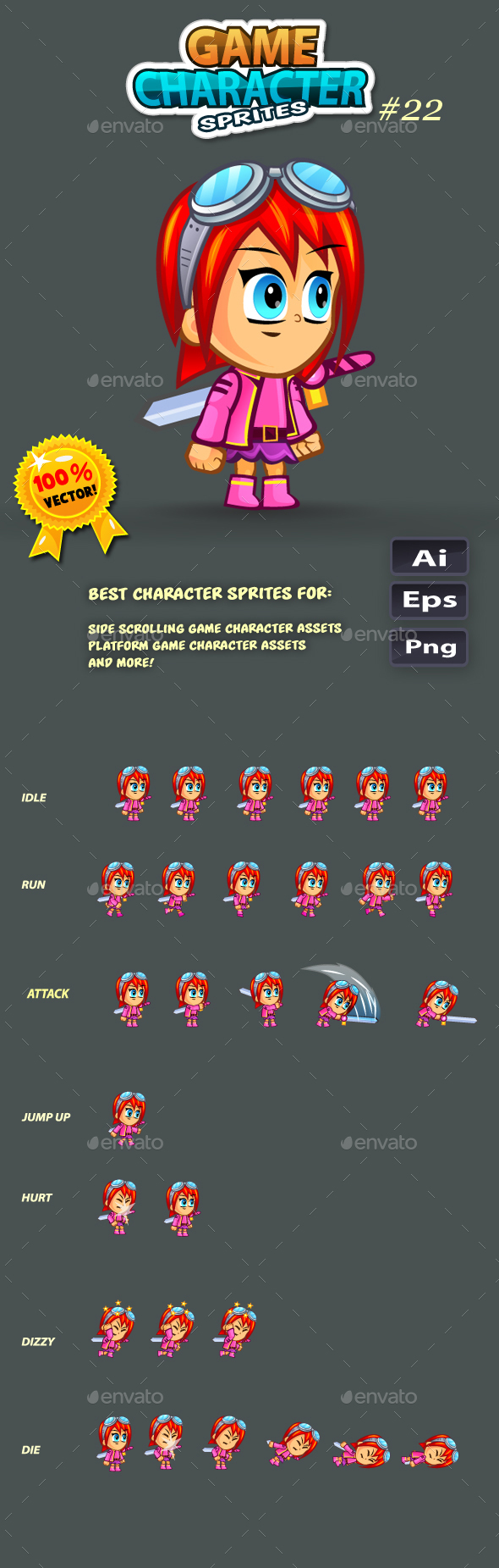 2D Game Character Sprites 22