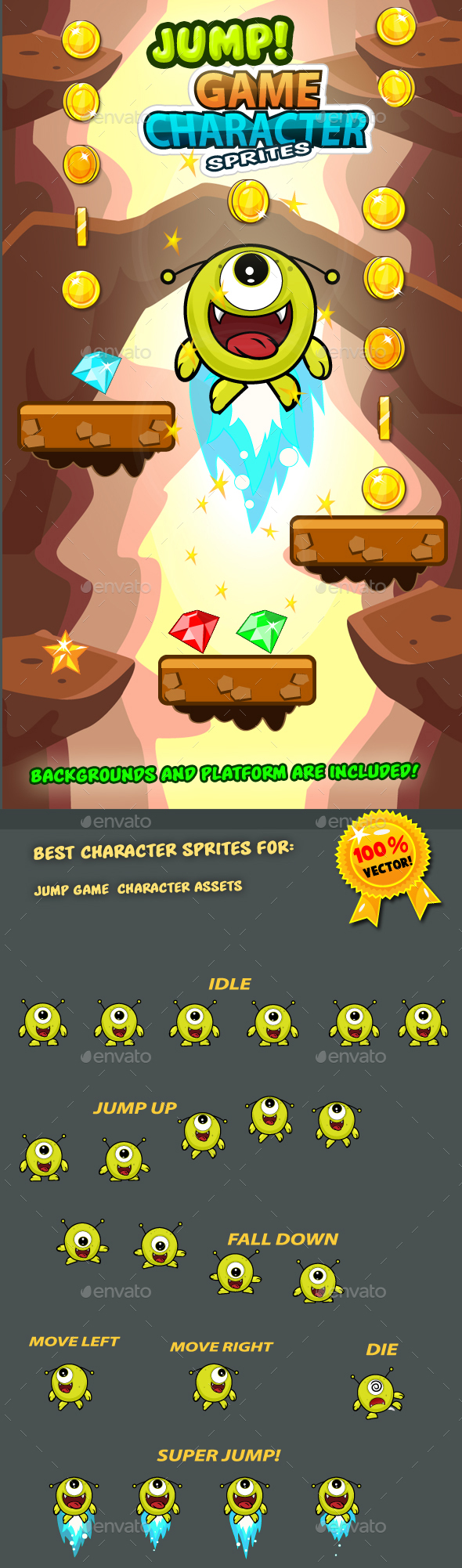 Jump Game Character Sprites 13
