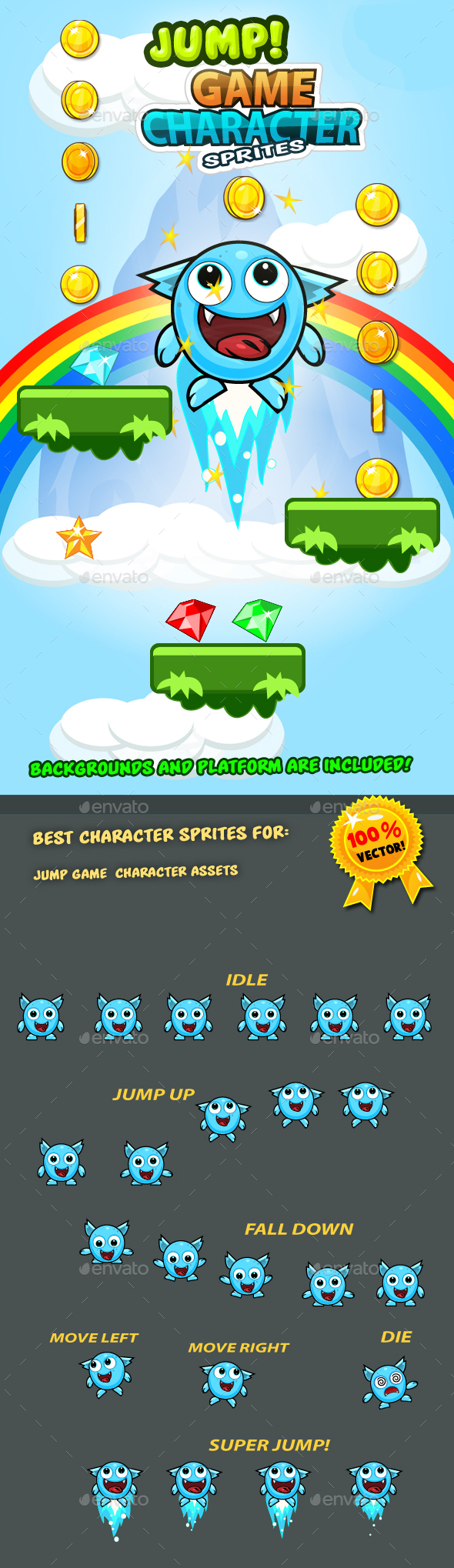 Jump Game Character Sprites 11