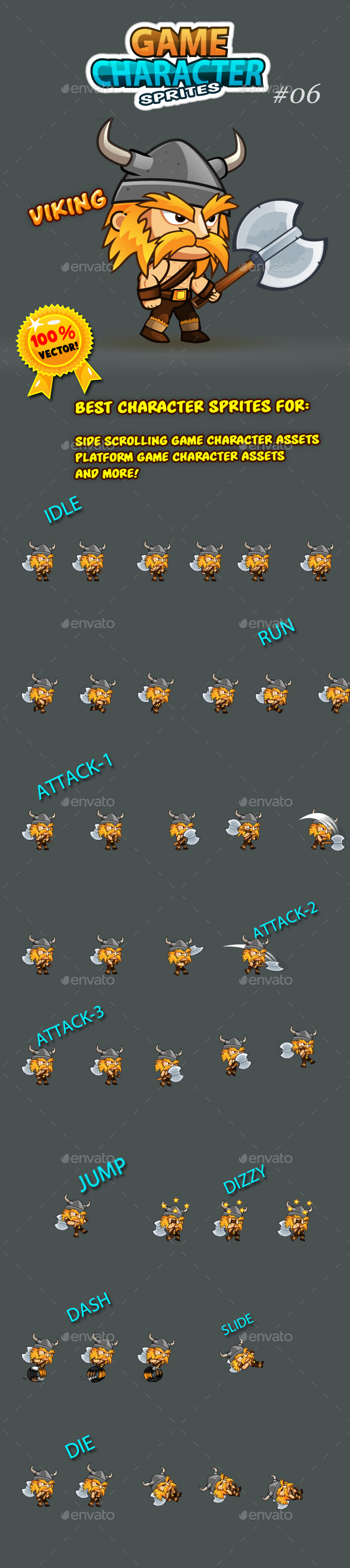 Viking Character Sprites 06