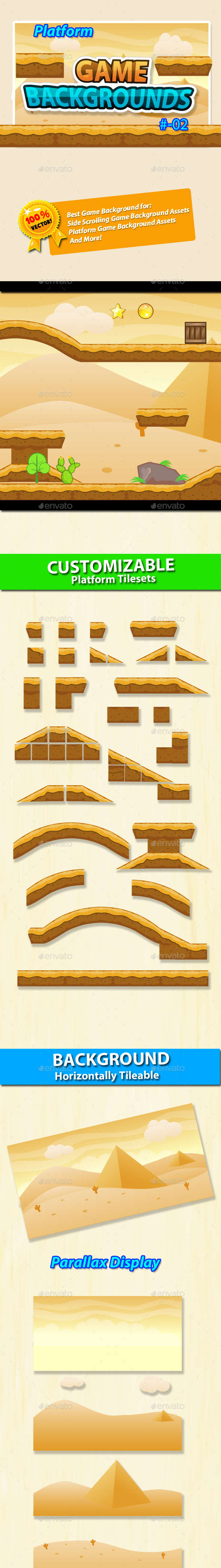 Game Background - Platform Tilesets - 02