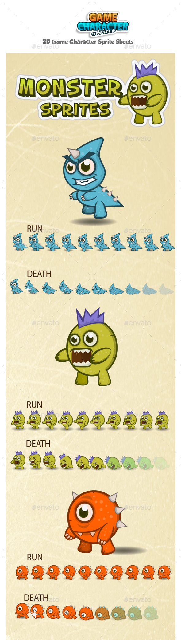Monster Sprite Sheets