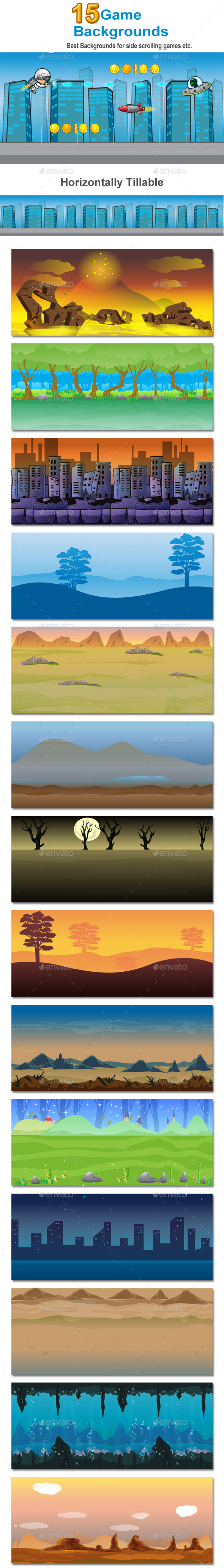Game Backgrounds in one Set