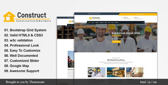 Construct - Construction and Building Website Template