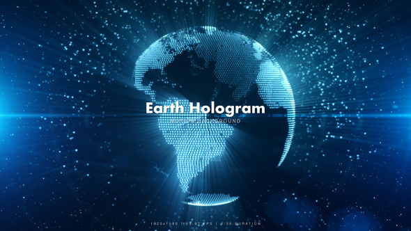 Blue Earth Hologram 4