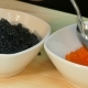Spread the Red Salmon Caviar in a Cup Next To Black Sturgeon Caviar - VideoHive Item for Sale