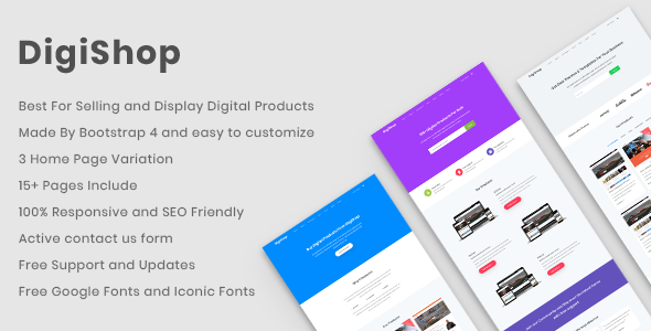 DigiShop - Responsive HTML5 Template