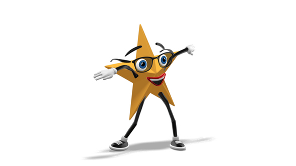Golden Super Star Mascot - Dancing Samba alt