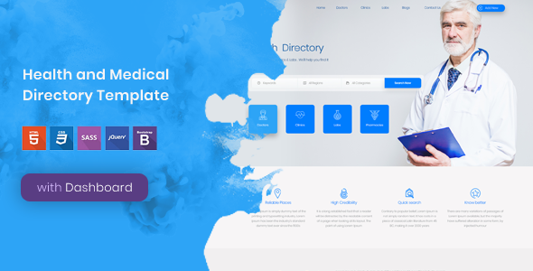 Tabib – Health and Medical Directory Template