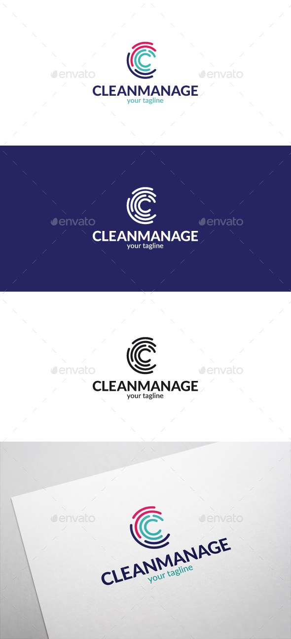 Clean Manage Logo - Letter C