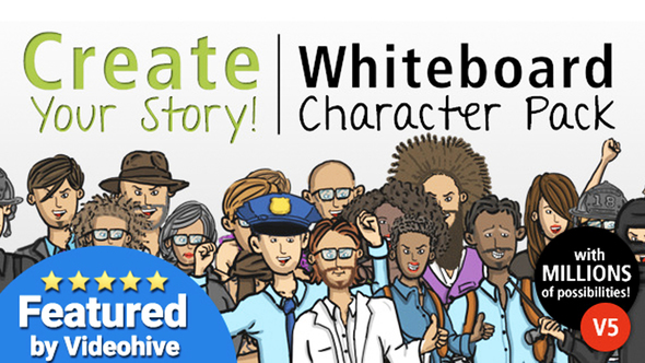 Create Your Story Whiteboard Character Pack