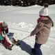 Happy Family Having Fun Playing in a Snowy Forest in the Mountains in Winter. Mom and Her Two - VideoHive Item for Sale