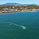 Kitesurfing on Mediterranean Sea Landscape in Spain - VideoHive Item for Sale