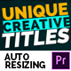 Creative Titles - Auto Resizing Titles and Lower Thirds - VideoHive Item for Sale