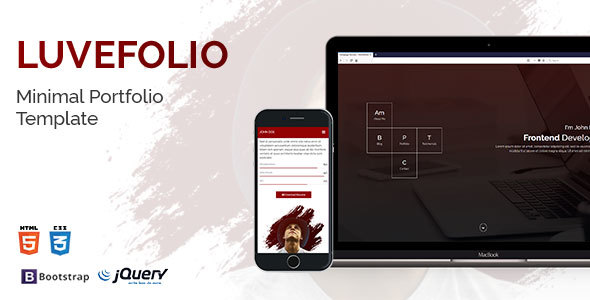 LuveFolio - Minimalist Portfolio Template